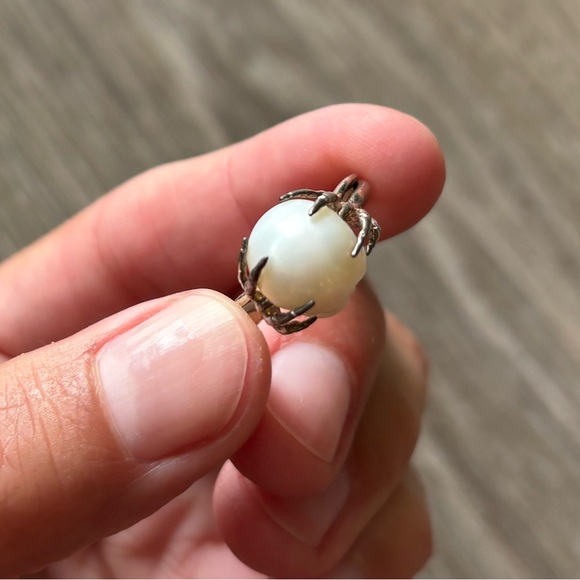 Pearl Skull Ring with box and bracelet - Picture 4 of 14